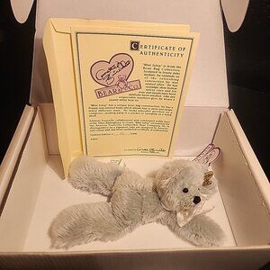 New Vintage Annette Funicello Bear Co. 9" Plush Bear  "Mint Julep" COA & Tags